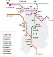 太子町へのアクセス路線図