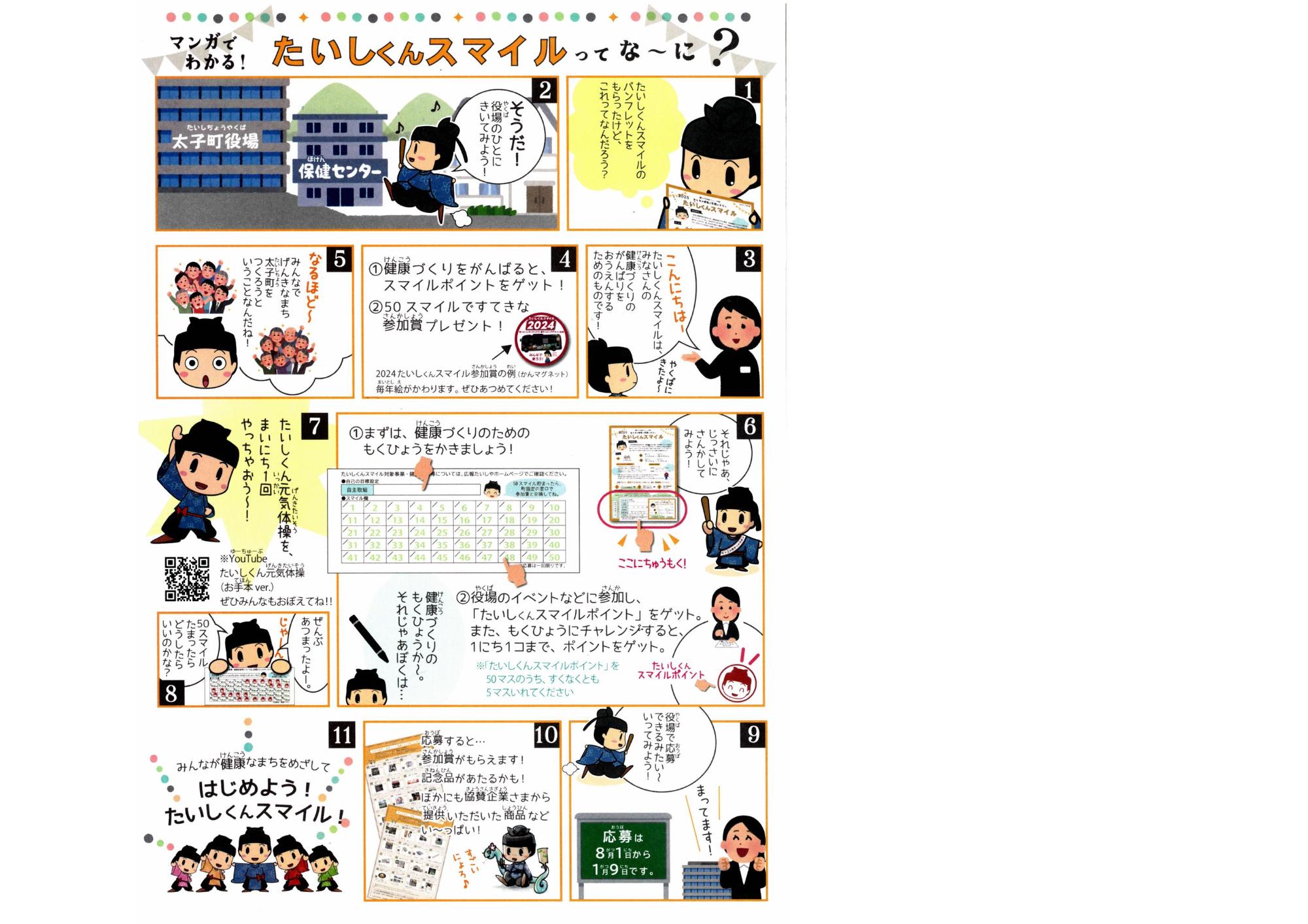 2025たいしくんスマイル説明マンガ